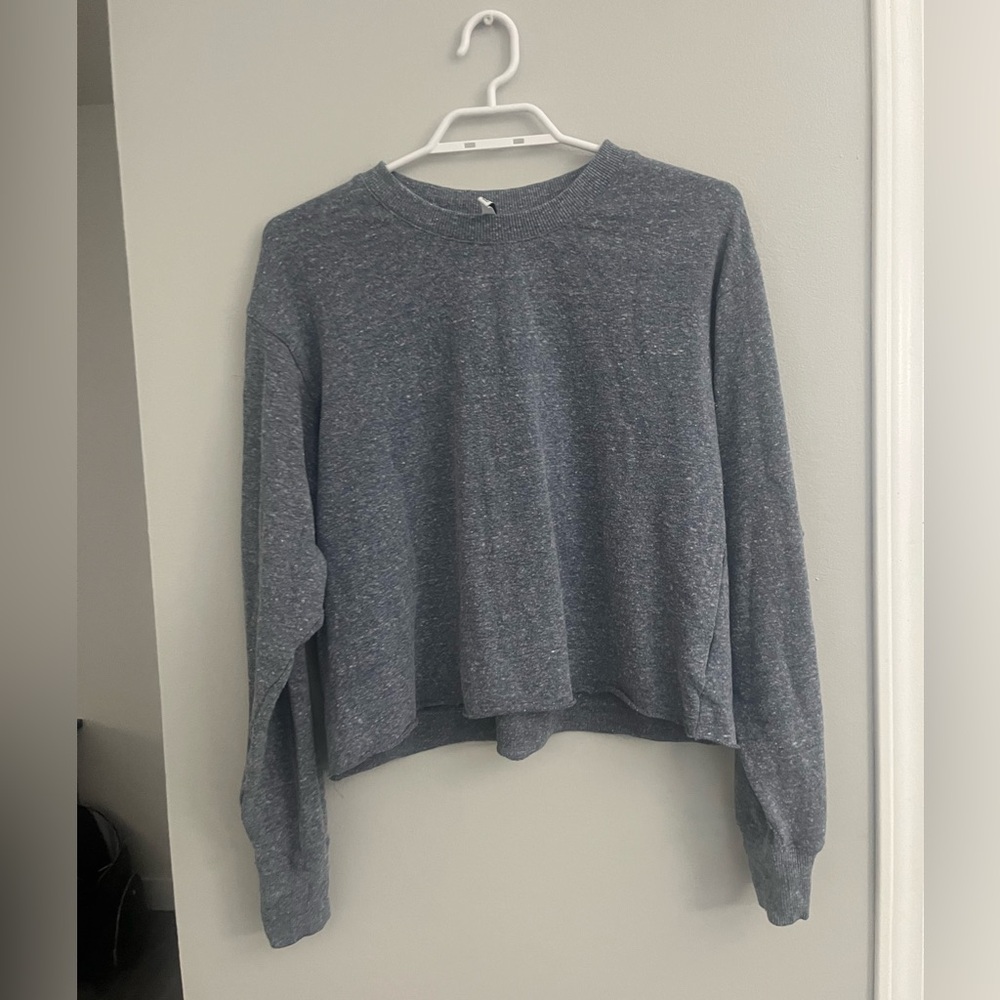 Z Supply Cropped Blue Longsleeve